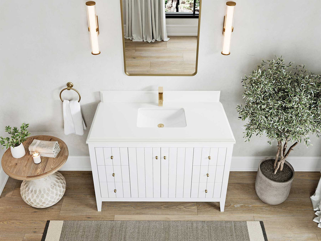 Atlanta 48 in. W x 22 in. D Single Sink Bathroom Vanity - Willow Bath and Vanity