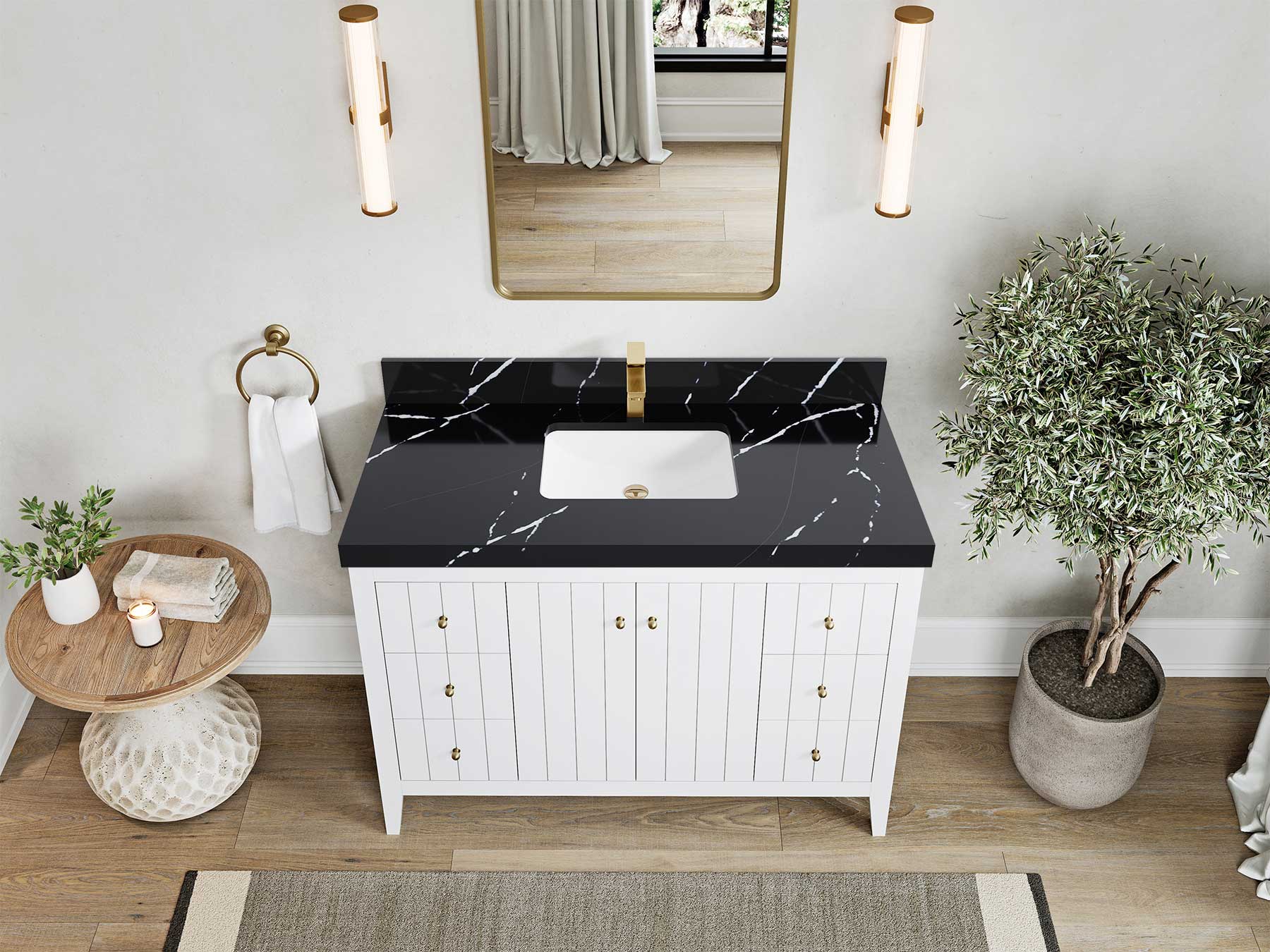 Atlanta 48 in. W x 22 in. D Single Sink Bathroom Vanity - Willow Bath and Vanity