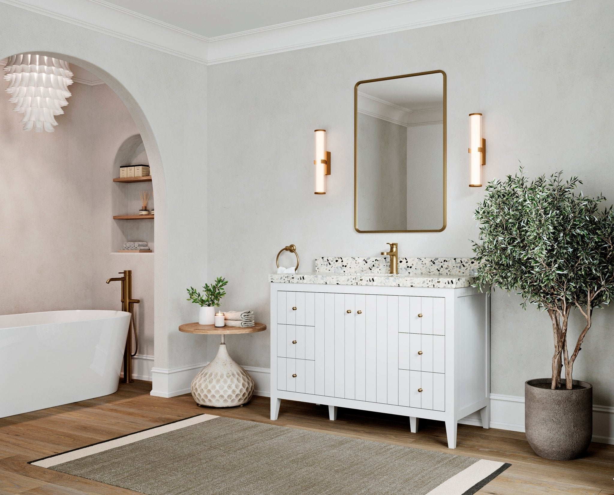 Atlanta 48 in. W x 22 in. D Single Sink Bathroom Vanity - Willow Bath and Vanity