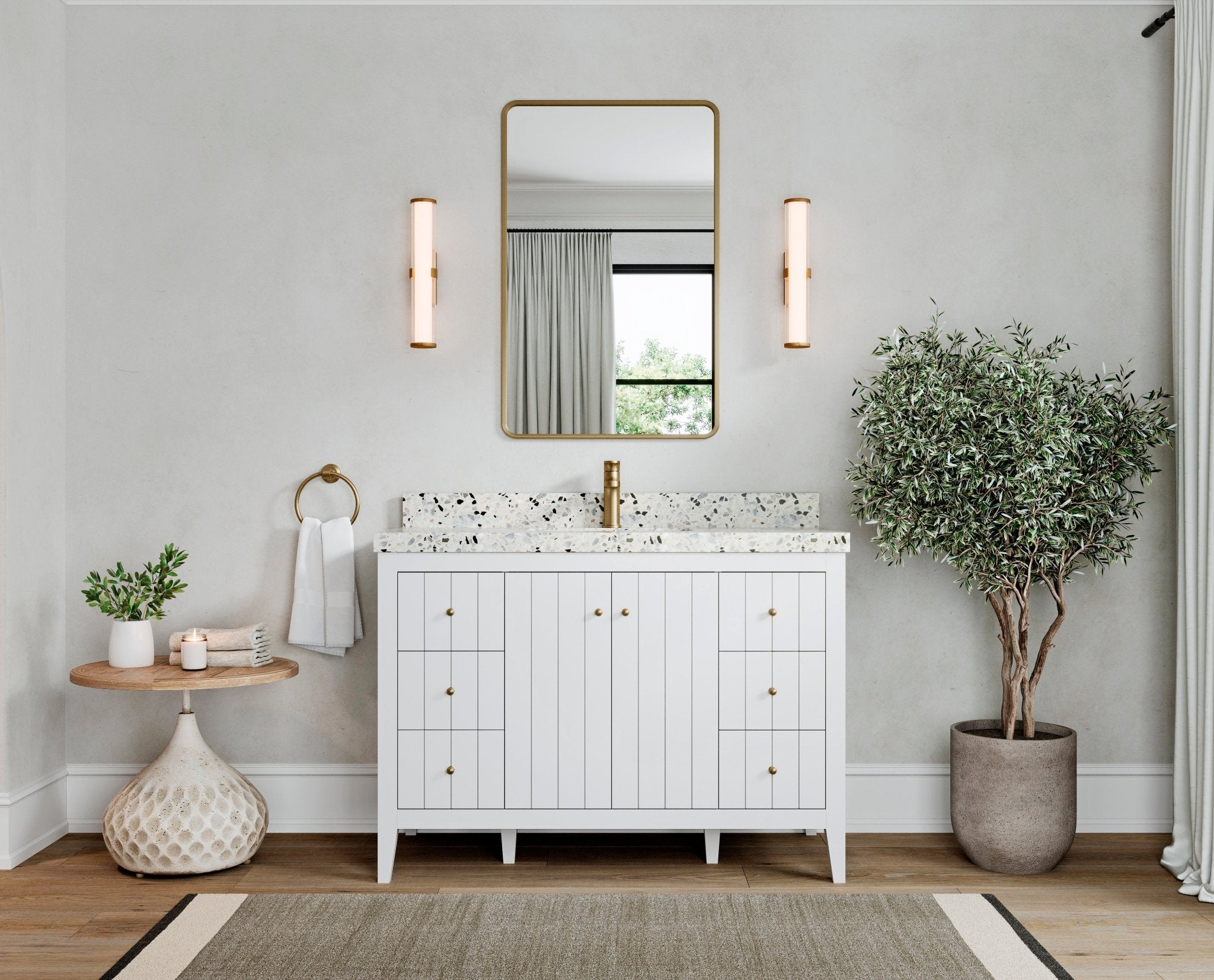 Atlanta 48 in. W x 22 in. D Single Sink Bathroom Vanity - Willow Bath and Vanity