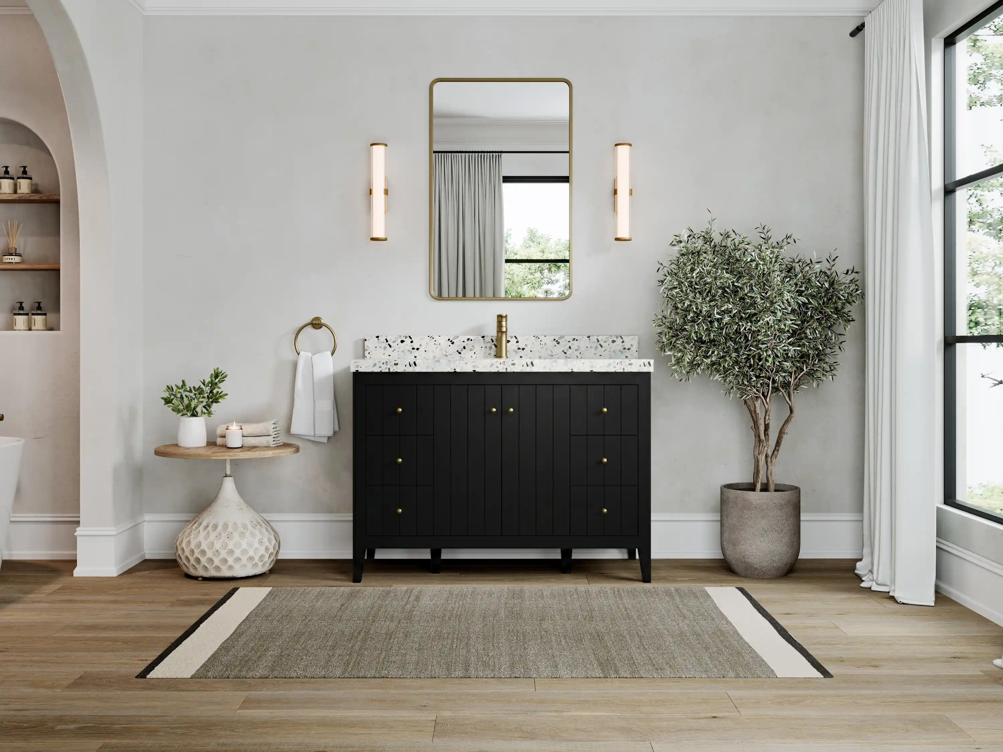 Atlanta 48 in. W x 22 in. D Single Sink Bathroom Vanity - Willow Bath and Vanity