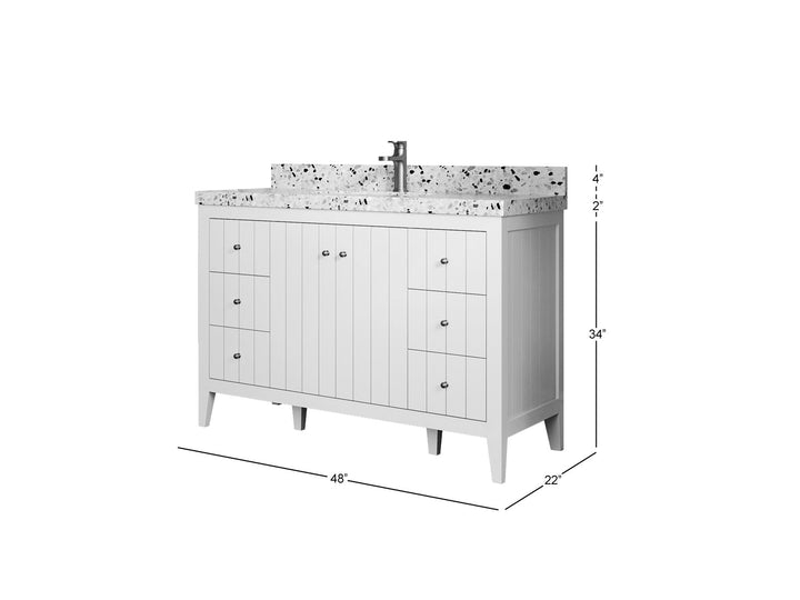 Atlanta 48 in. W x 22 in. D Single Sink Bathroom Vanity - photo 2