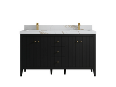 Atlanta 60 in. W x 22 in. D Double Sink Bathroom Vanity - photo 19