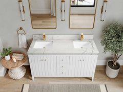 Atlanta 60 in. W x 22 in. D Double Sink Bathroom Vanity - photo 43