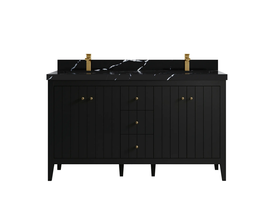 Atlanta 60 in. W x 22 in. D Double Sink Bathroom Vanity - Willow Bath and Vanity