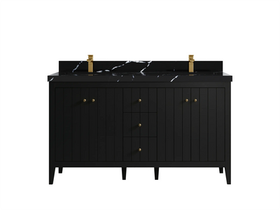 Atlanta 60 in. W x 22 in. D Double Sink Bathroom Vanity - Willow Bath and Vanity