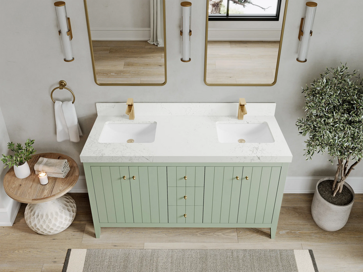 Atlanta 60 in. W x 22 in. D Double Sink Bathroom Vanity - photo 36