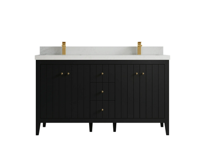 Atlanta 60 in. W x 22 in. D Double Sink Bathroom Vanity - Willow Bath and Vanity