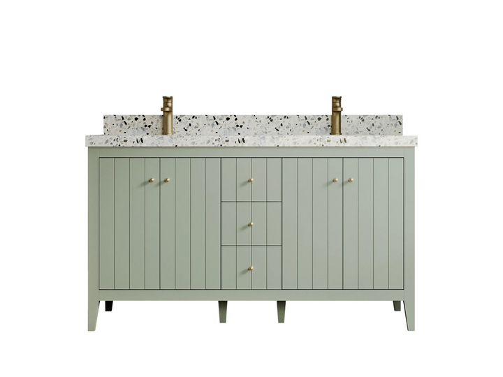 Atlanta 60 in. W x 22 in. D Double Sink Bathroom Vanity - photo 8