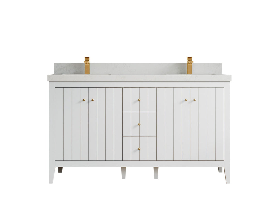 Atlanta 60 in. W x 22 in. D Double Sink Bathroom Vanity - Willow Bath and Vanity