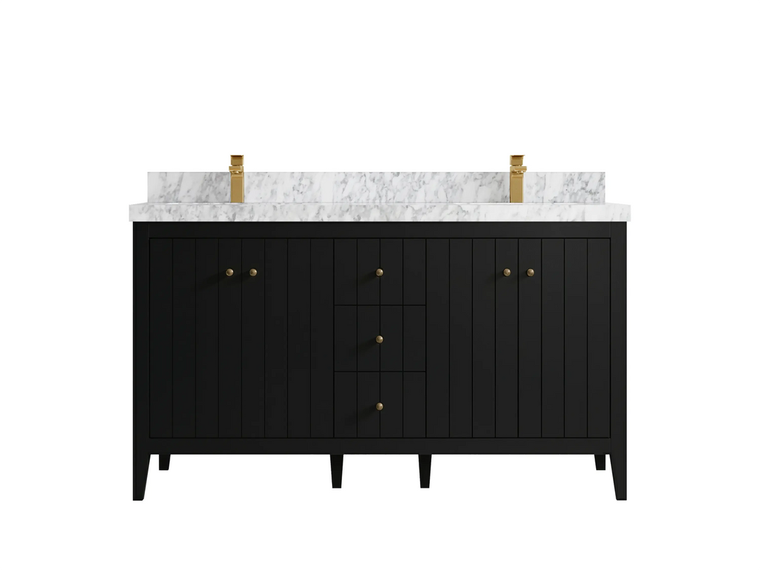 Atlanta 60 in. W x 22 in. D Double Sink Bathroom Vanity - Willow Bath and Vanity