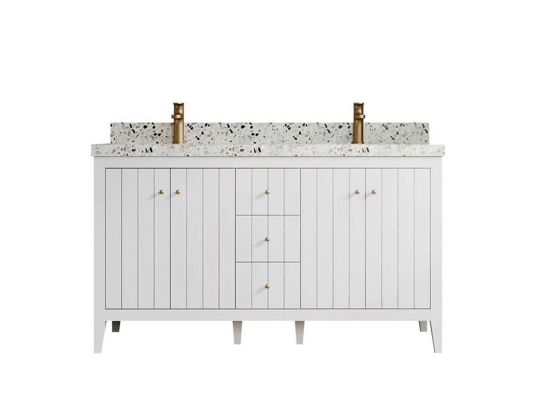 Atlanta 60 in. W x 22 in. D Double Sink Bathroom Vanity - Willow Bath and Vanity