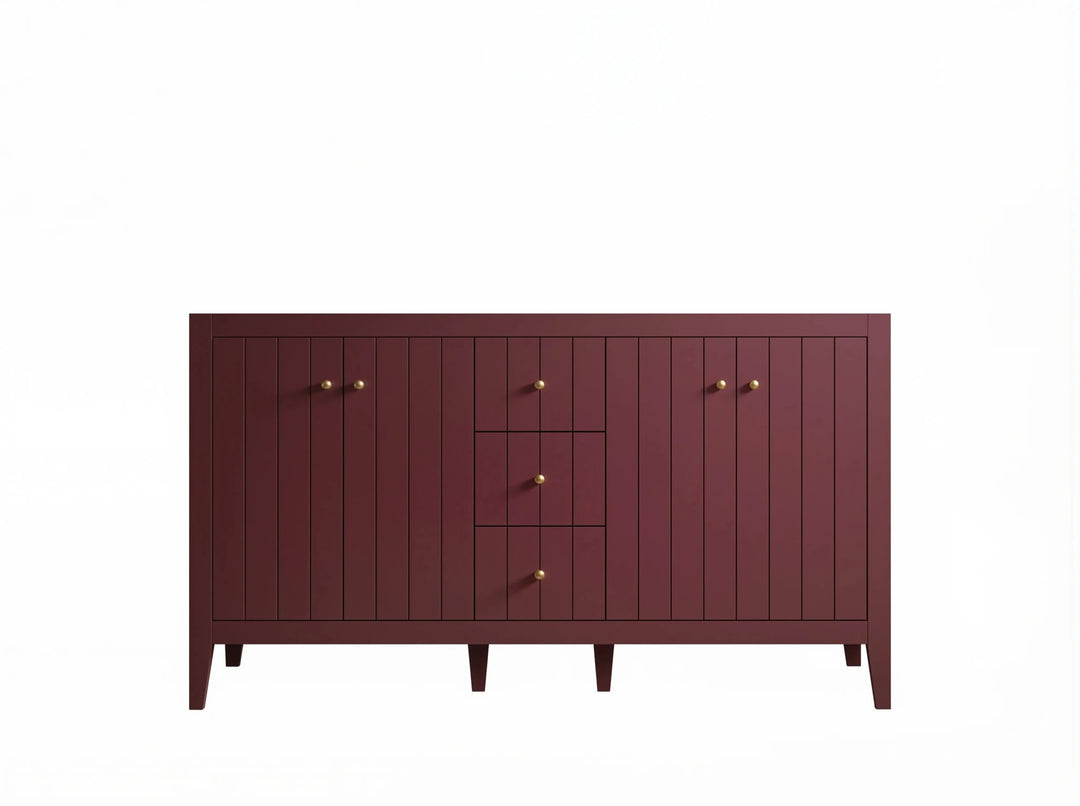 Atlanta 60 in. W x 22 in. D Double Sink Bathroom Vanity | 
              
                Burgundy
                
                  
             - ATL-CAB-BGD-59D - photo №3