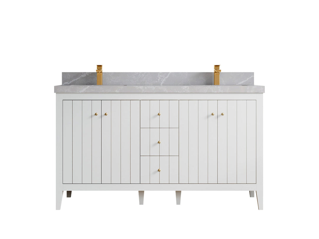 Atlanta 60 in. W x 22 in. D Double Sink Bathroom Vanity - Willow Bath and Vanity