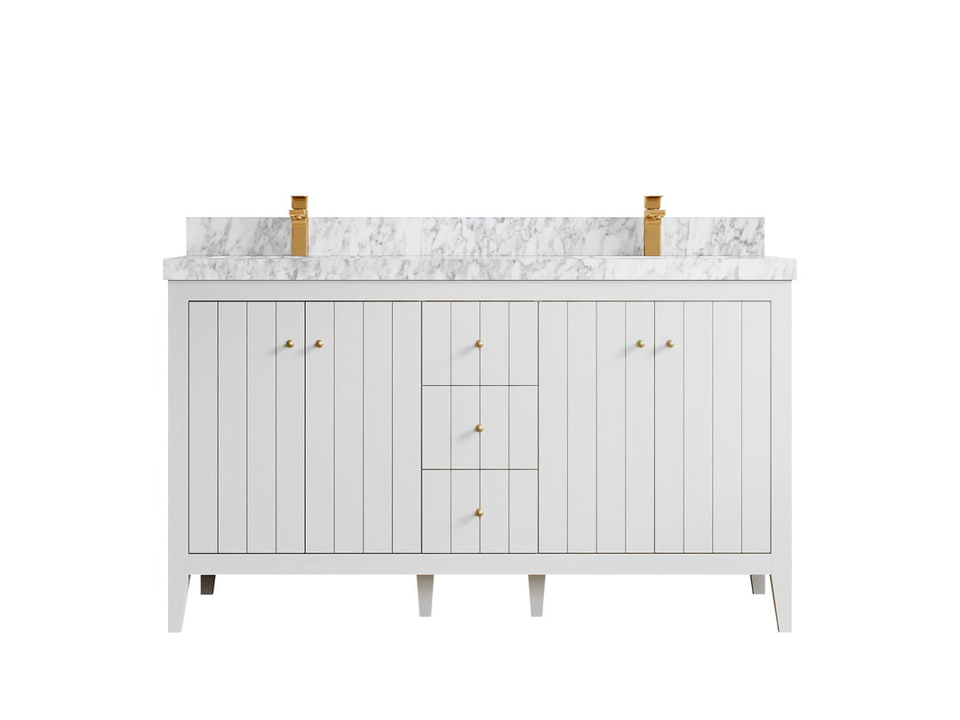 Atlanta 60 in. W x 22 in. D Double Sink Bathroom Vanity - Willow Bath and Vanity