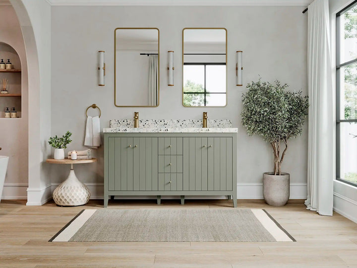 Atlanta 60 in. W x 22 in. D Double Sink Bathroom Vanity - photo 4