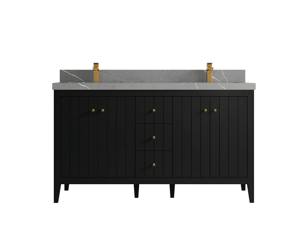 Atlanta 60 in. W x 22 in. D Double Sink Bathroom Vanity - Willow Bath and Vanity