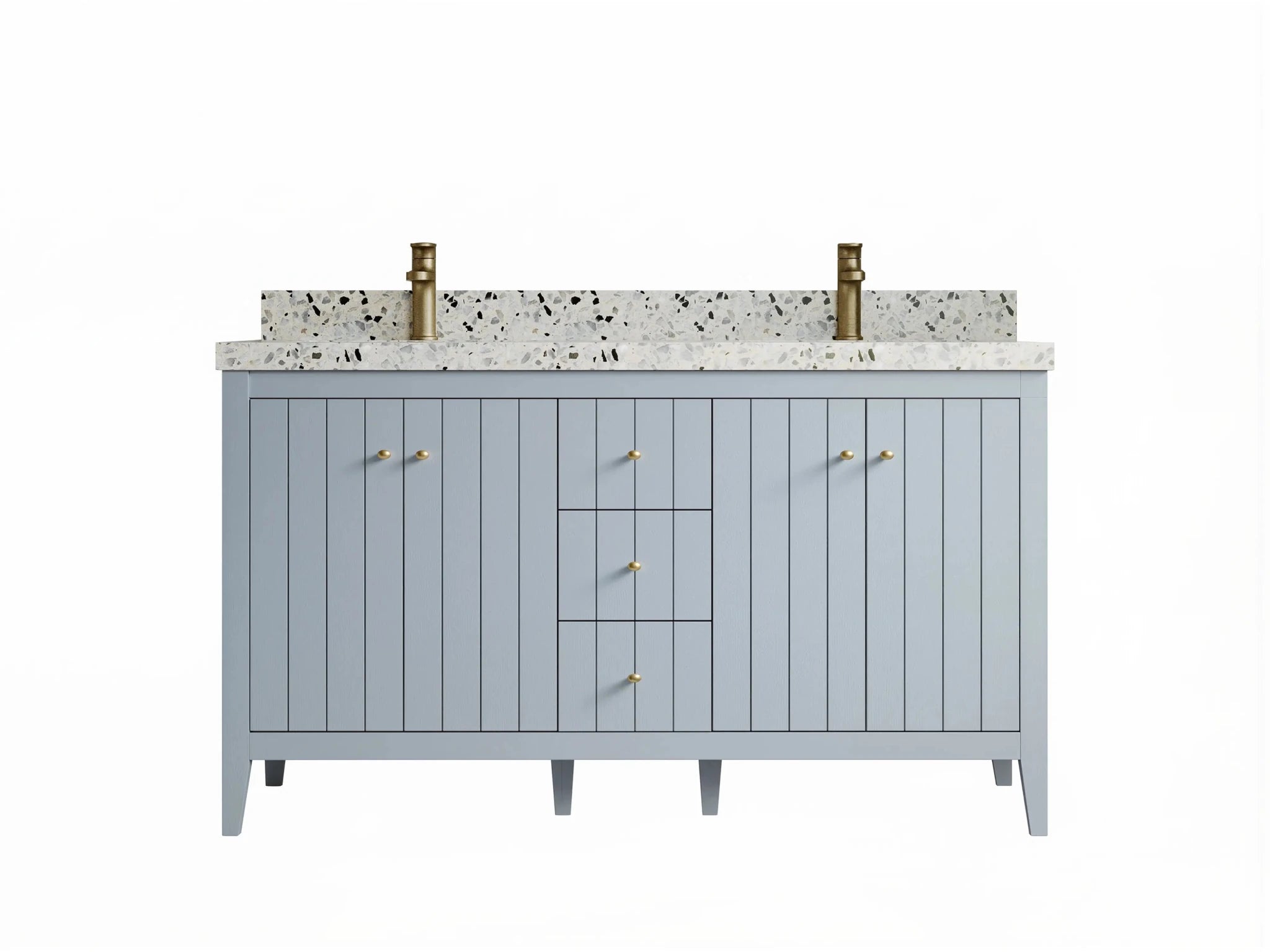 Atlanta 60 in. W x 22 in. D Double Sink Bathroom Vanity - Willow Bath and Vanity