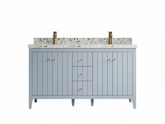 Atlanta 60 in. W x 22 in. D Double Sink Bathroom Vanity - photo 1