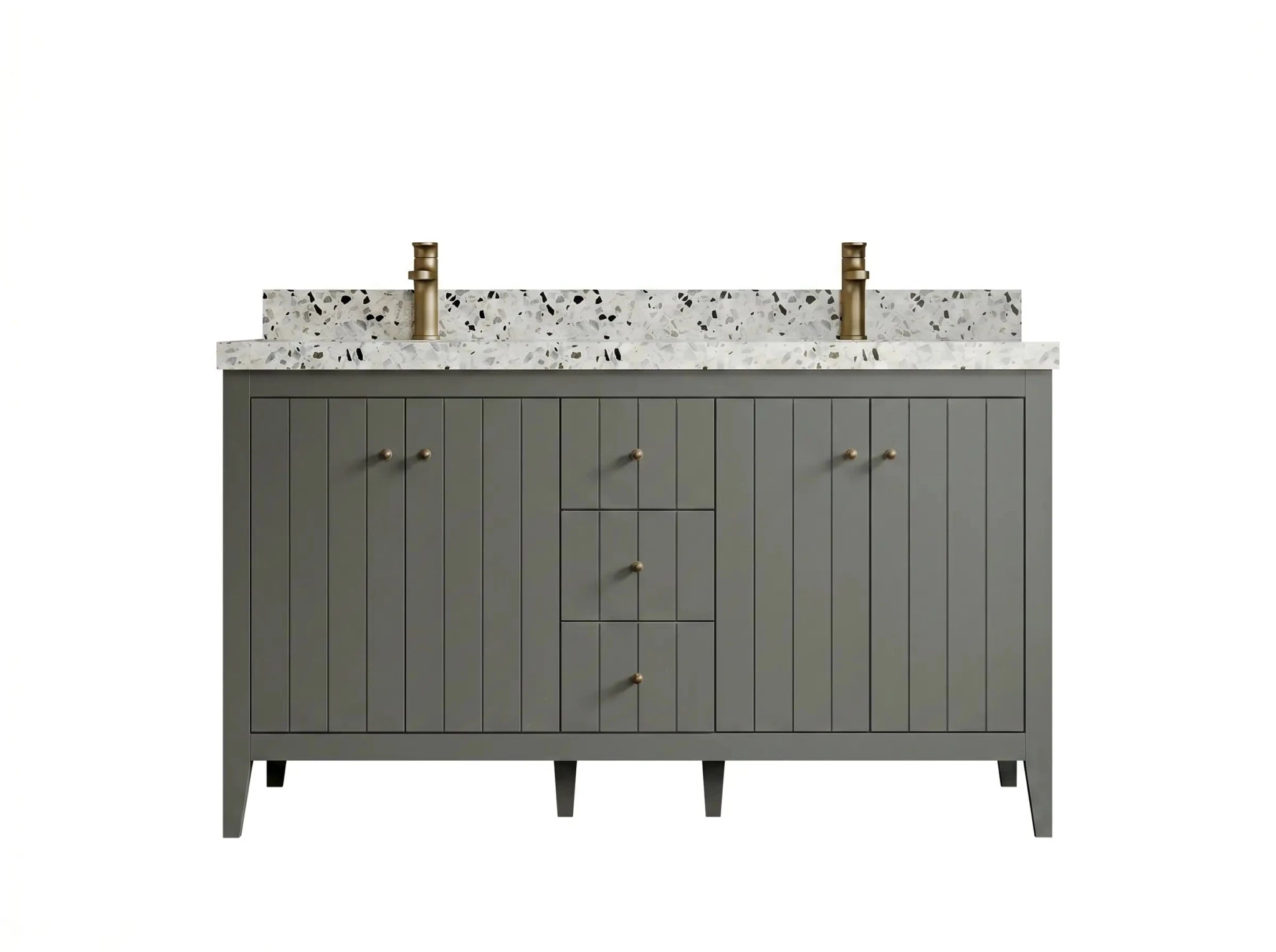 Atlanta 60 in. W x 22 in. D Double Sink Bathroom Vanity - Willow Bath and Vanity