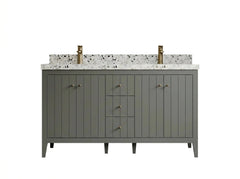Atlanta 60 in. W x 22 in. D Double Sink Bathroom Vanity - photo 1