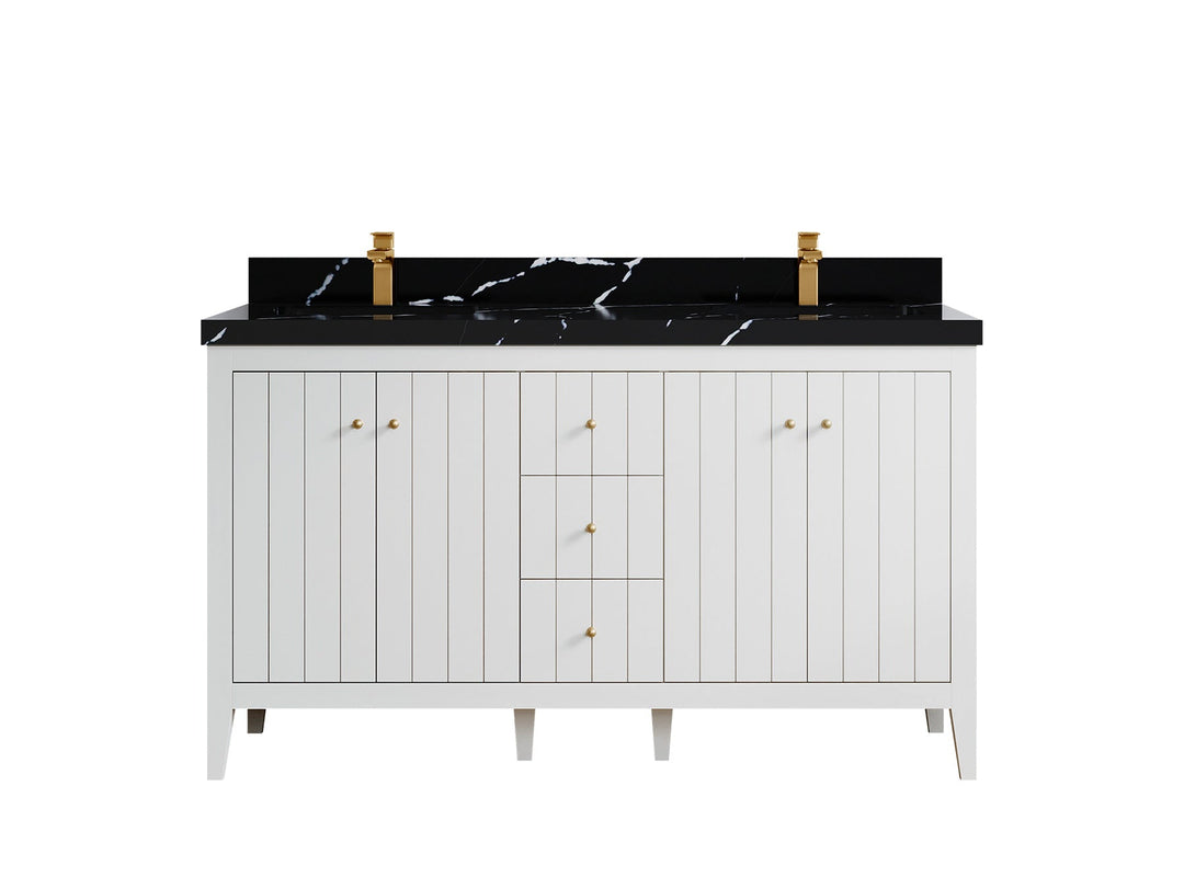 Atlanta 60 in. W x 22 in. D Double Sink Bathroom Vanity - Willow Bath and Vanity