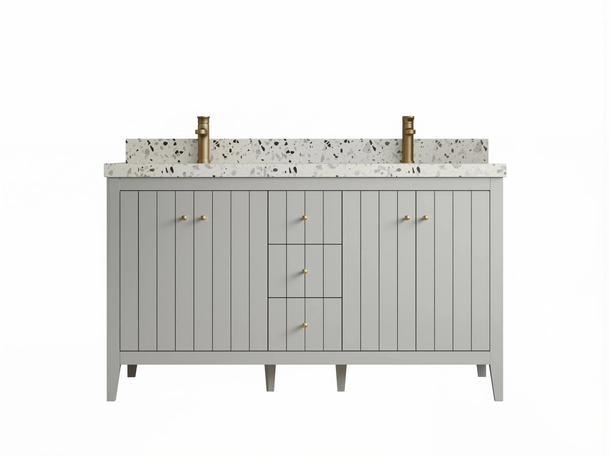 Atlanta 60 in. W x 22 in. D Double Sink Bathroom Vanity - Willow Bath and Vanity