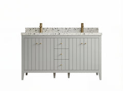 Atlanta 60 in. W x 22 in. D Double Sink Bathroom Vanity - photo 1
