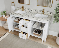 Atlanta 60 in. W x 22 in. D Double Sink Bathroom Vanity - photo 3