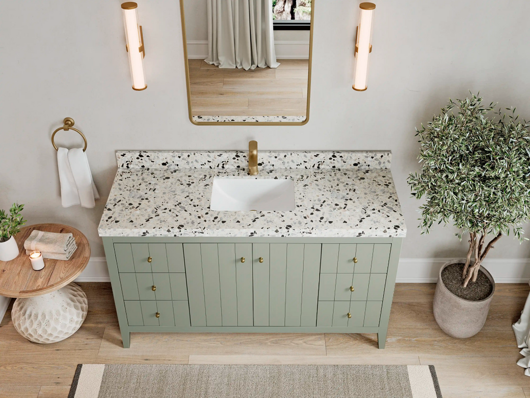 Atlanta 60 in. W x 22 in. D Double Sink Bathroom Vanity - Willow Bath and Vanity