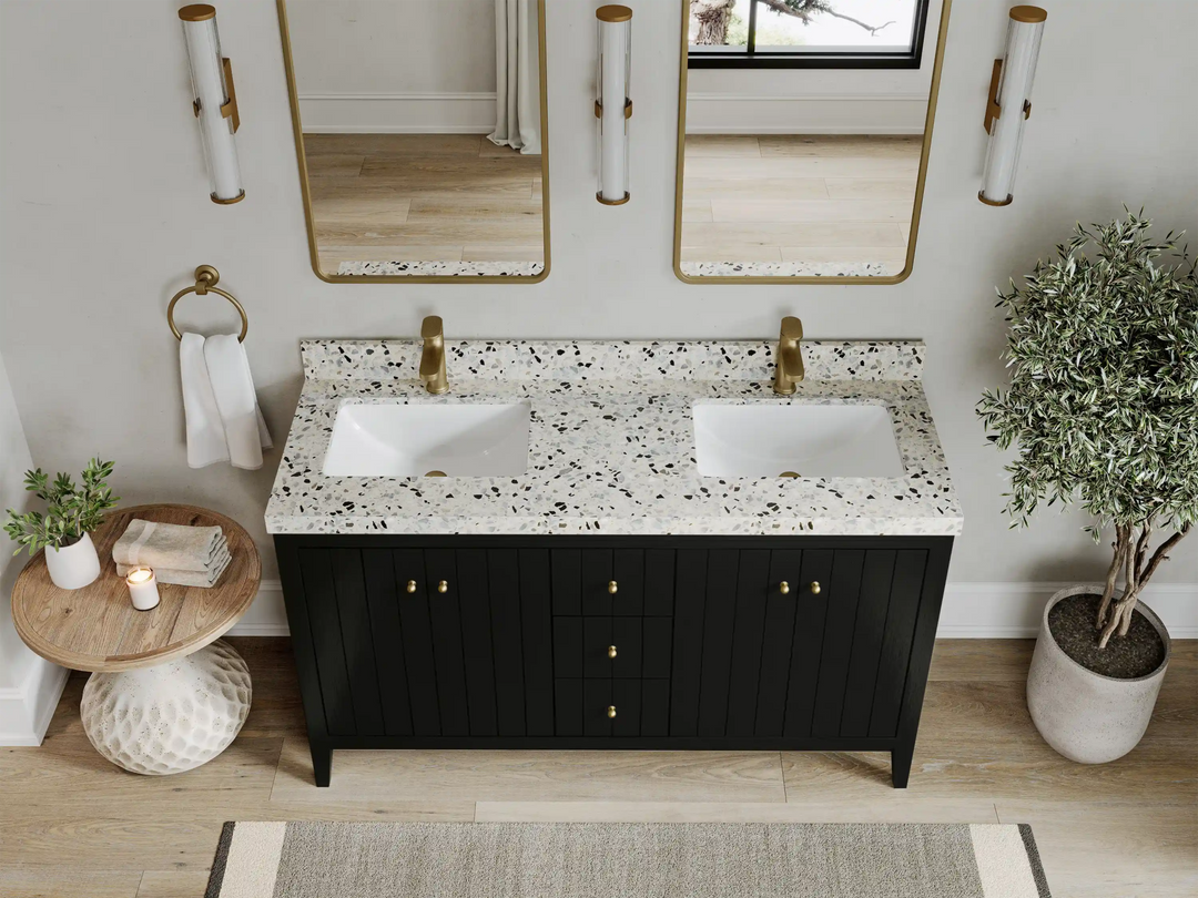 Atlanta 60 in. W x 22 in. D Double Sink Bathroom Vanity - Willow Bath and Vanity