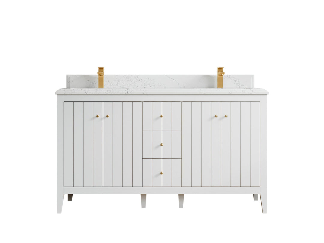 Atlanta 60 in. W x 22 in. D Double Sink Bathroom Vanity - Willow Bath and Vanity