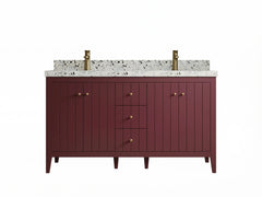 Atlanta 60 in. W x 22 in. D Double Sink Bathroom Vanity - photo 1