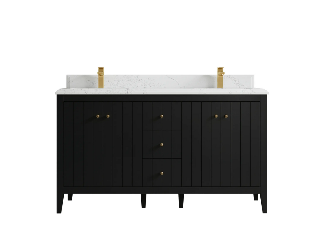 Atlanta 60 in. W x 22 in. D Double Sink Bathroom Vanity - Willow Bath and Vanity