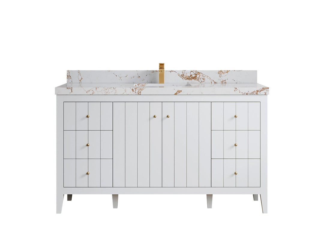 Atlanta 60 in. W x 22 in. D Single Sink Bathroom Vanity - Willow Bath and Vanity