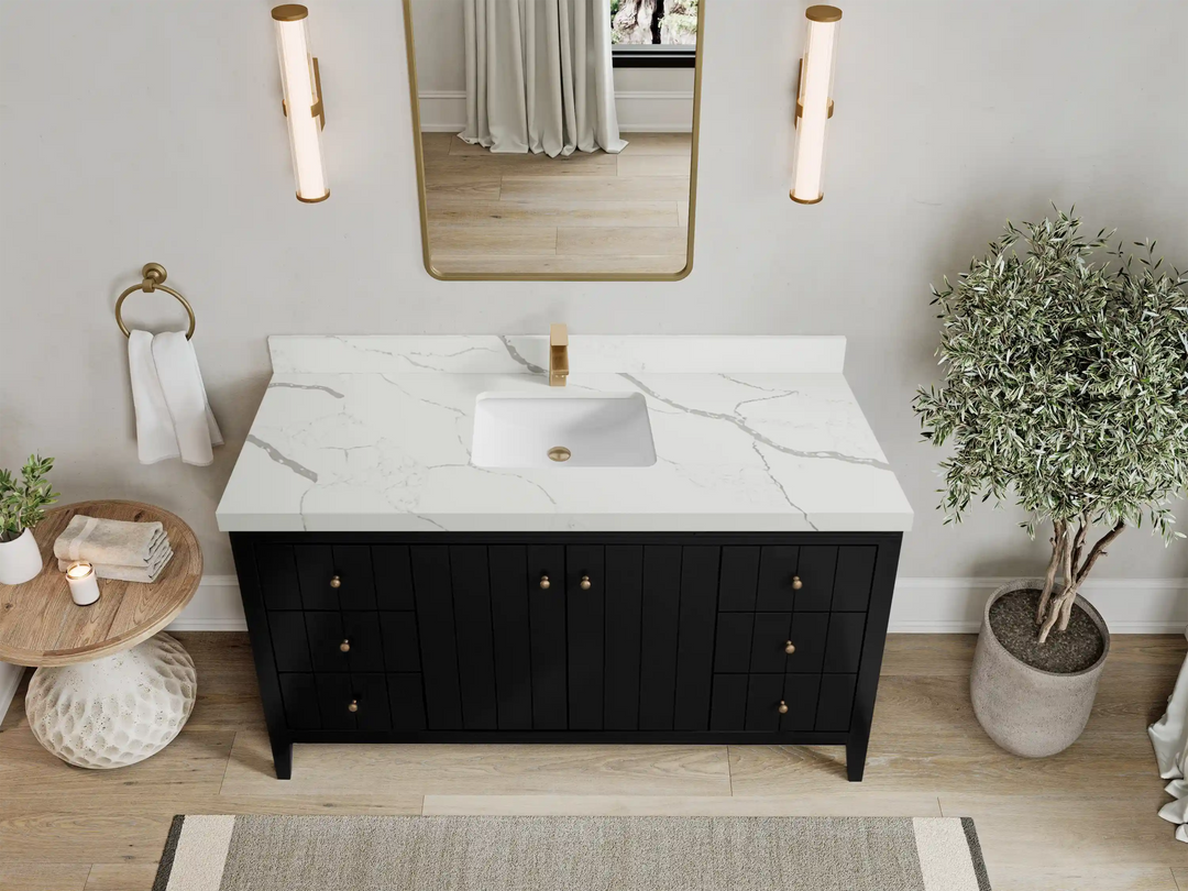 Atlanta 60 in. W x 22 in. D Single Sink Bathroom Vanity - Willow Bath and Vanity