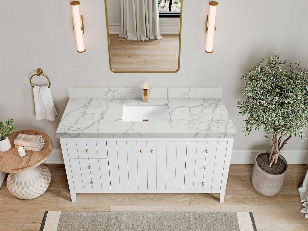 Atlanta 60 in. W x 22 in. D Single Sink Bathroom Vanity - Willow Bath and Vanity