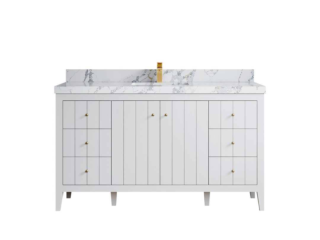 Atlanta 60 in. W x 22 in. D Single Sink Bathroom Vanity - Willow Bath and Vanity