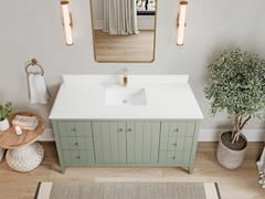 Atlanta 60 in. W x 22 in. D Single Sink Bathroom Vanity - photo 29