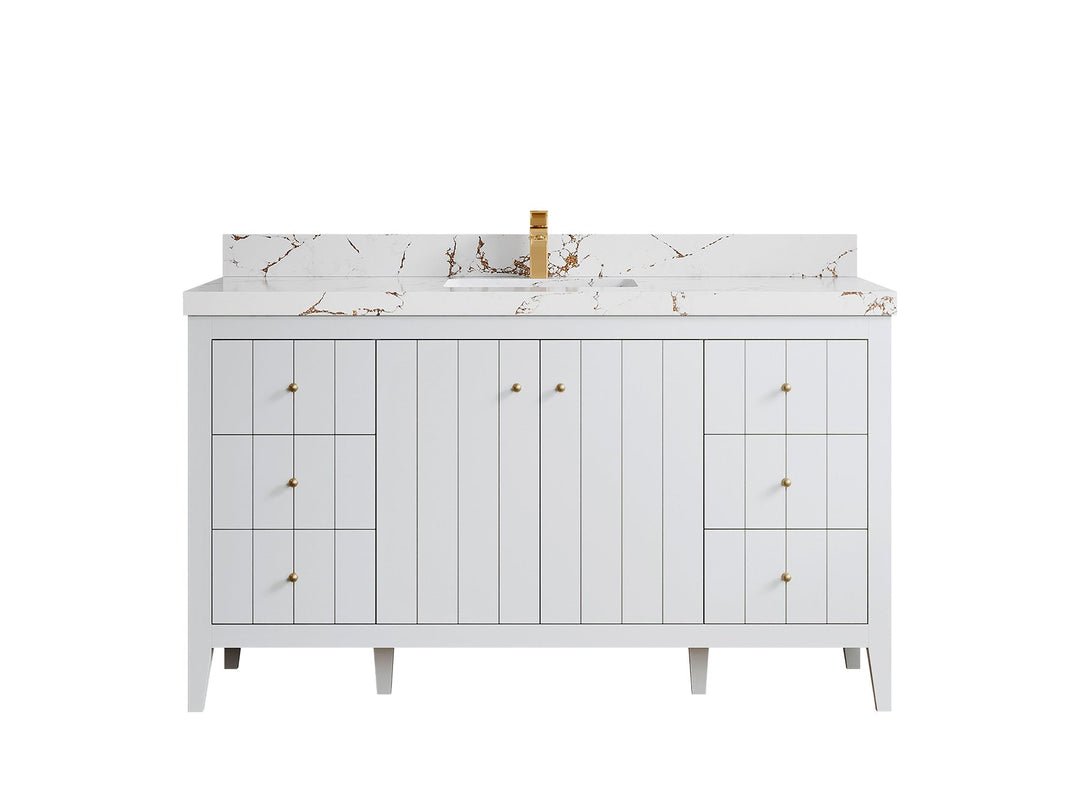 Atlanta 60 in. W x 22 in. D Single Sink Bathroom Vanity - Willow Bath and Vanity