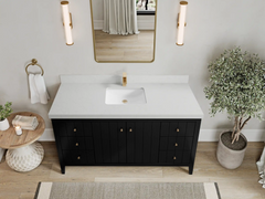 Atlanta 60 in. W x 22 in. D Single Sink Bathroom Vanity - photo 9