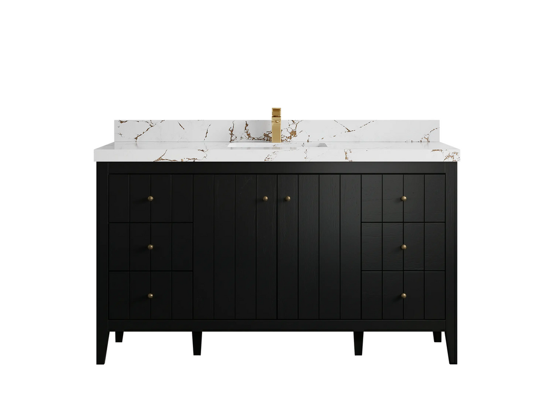 Atlanta 60 in. W x 22 in. D Single Sink Bathroom Vanity | 
              
                Black
                
                  
             - ATL-CAB-BLK-59S - photo №24