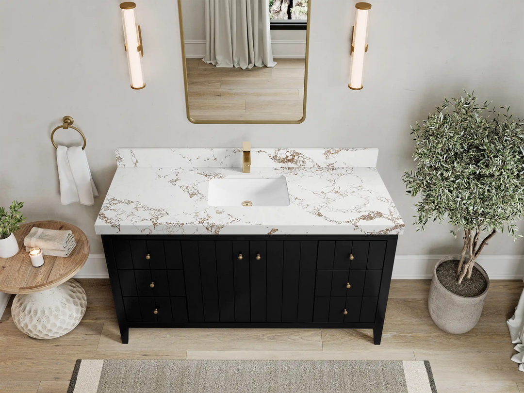 Atlanta 60 in. W x 22 in. D Single Sink Bathroom Vanity | 
              
                Black
                
                  
             - ATL-CAB-BLK-59S - photo №37