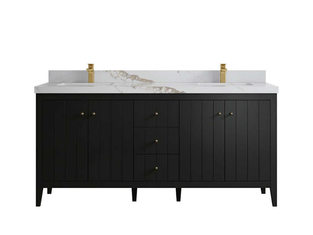 Atlanta 72 in. W x 22 in. D Double Sink Bathroom Vanity - Willow Bath and Vanity
