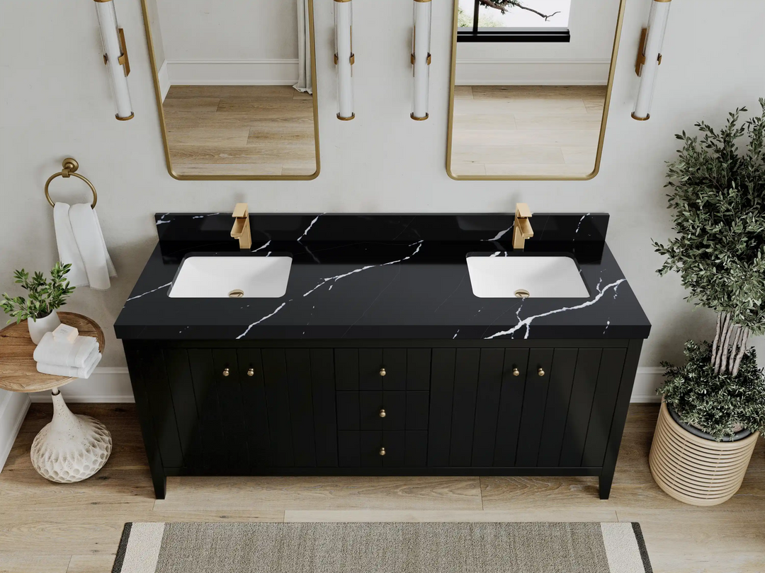 Atlanta 72 in. W x 22 in. D Double Sink Bathroom Vanity - Willow Bath and Vanity