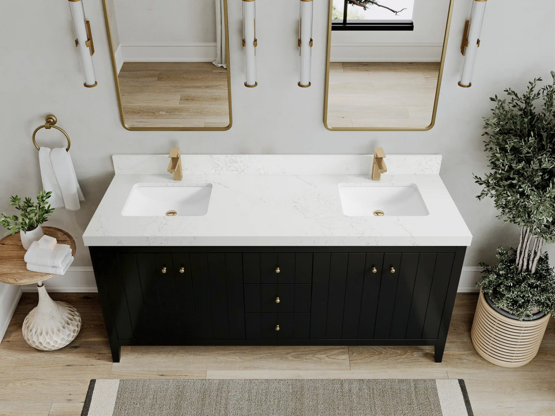 Atlanta 72 in. W x 22 in. D Double Sink Bathroom Vanity - Willow Bath and Vanity