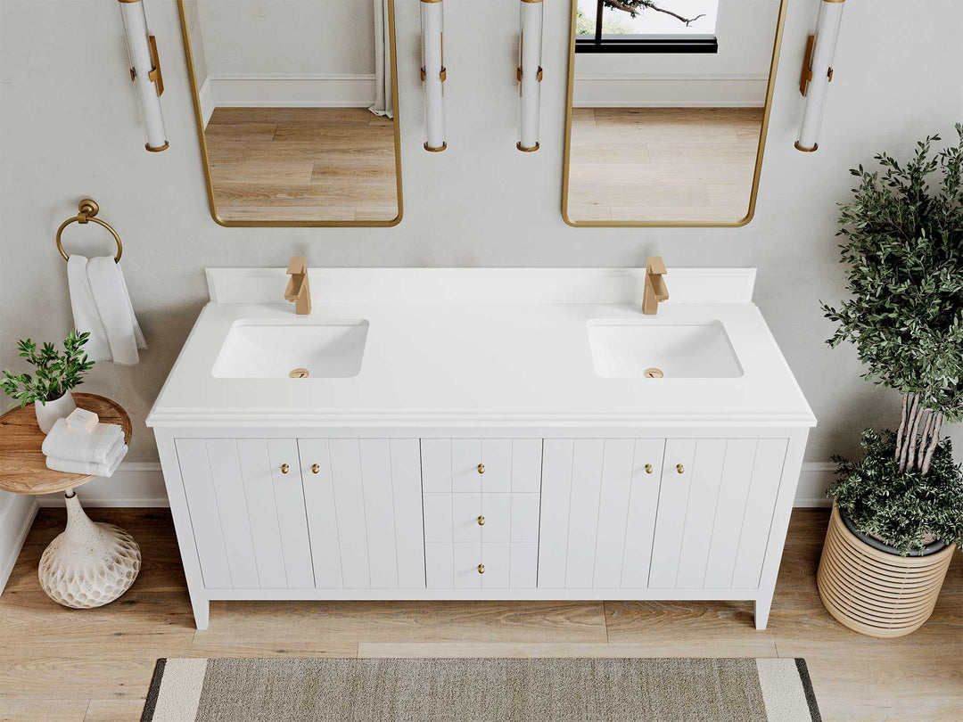 Atlanta 72 in. W x 22 in. D Double Sink Bathroom Vanity - Willow Bath and Vanity