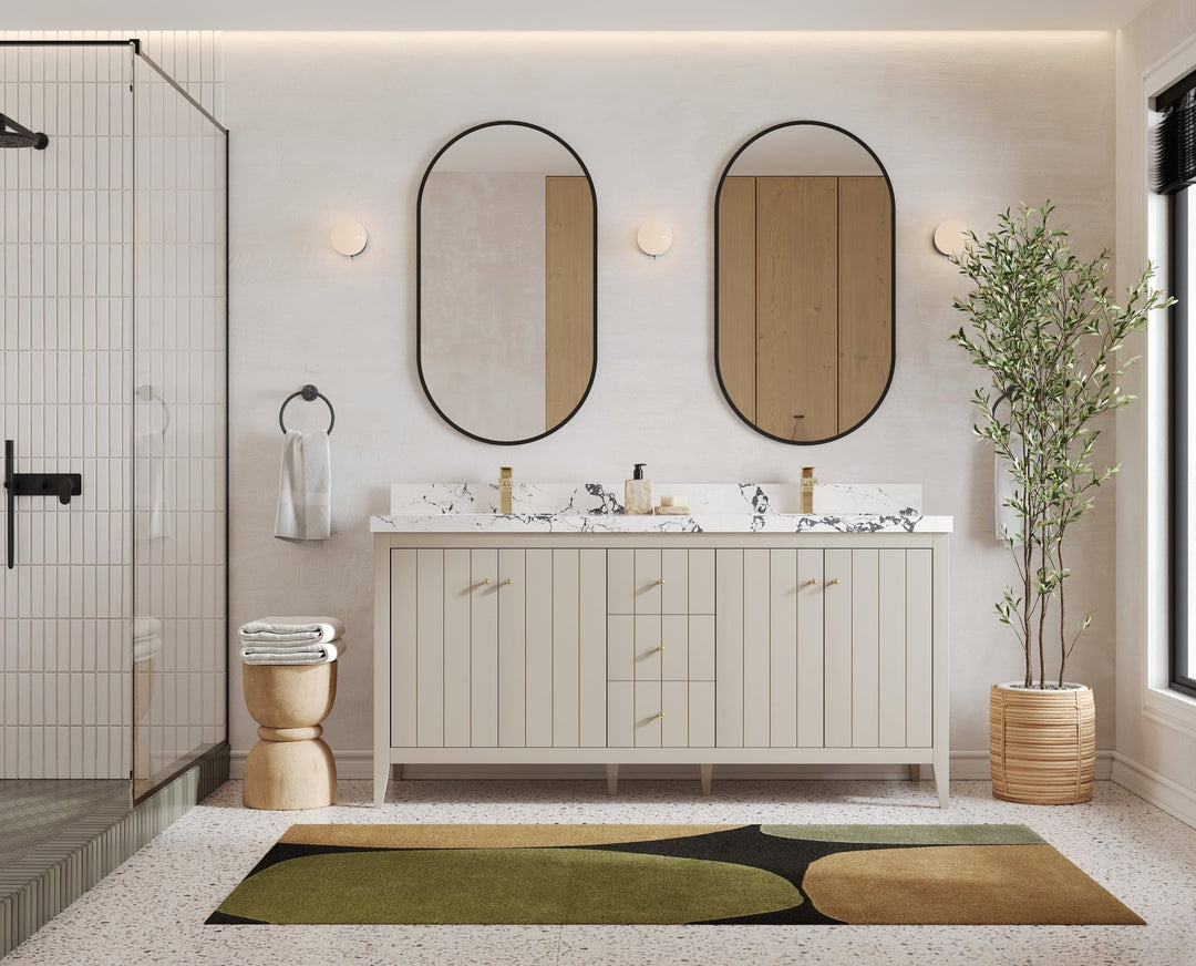 Atlanta 72 in. W x 22 in. D Double Sink Bathroom Vanity - Willow Bath and Vanity