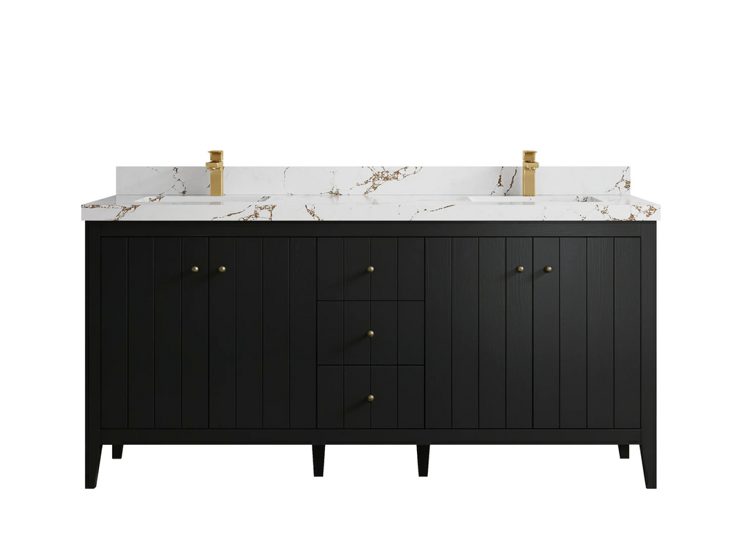 Atlanta 72 in. W x 22 in. D Double Sink Bathroom Vanity - Willow Bath and Vanity