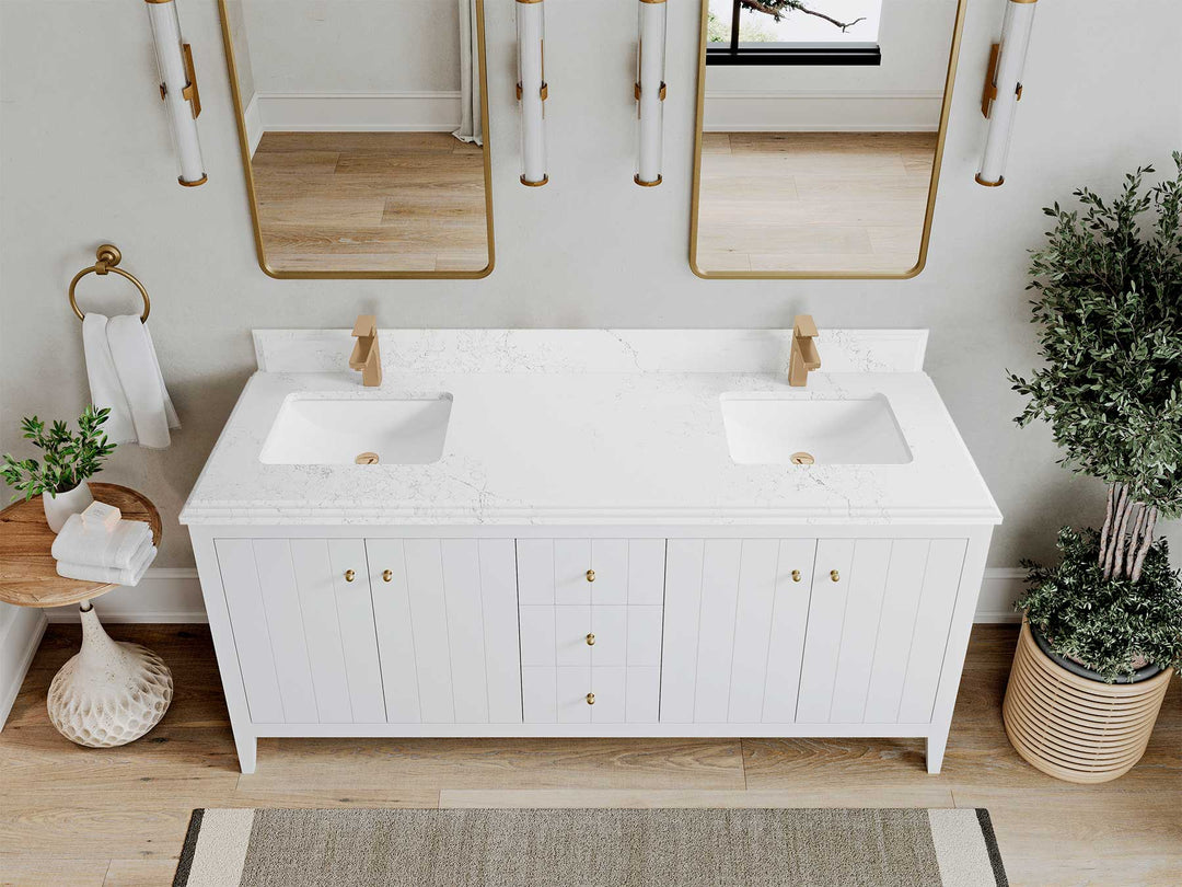 Atlanta 72 in. W x 22 in. D Double Sink Bathroom Vanity - Willow Bath and Vanity